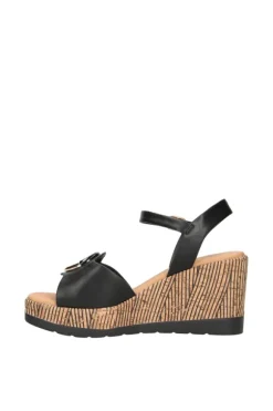 Yasmine Sandalo zeppa 48811 Black