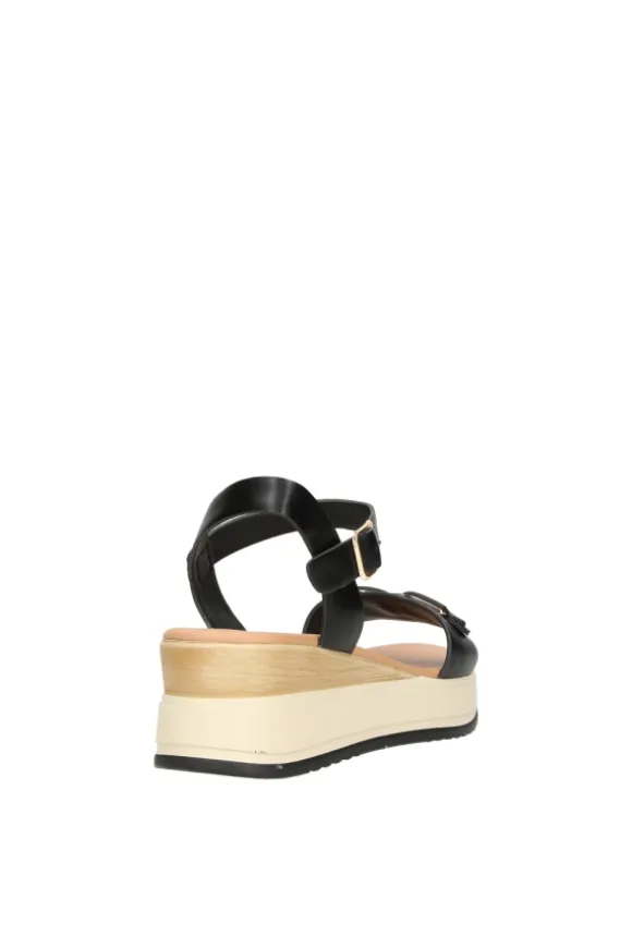 Yasmine Sandalo zeppa 48816 Black