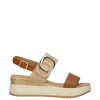 Yasmine Sandalo zeppa 48815 Camel
