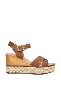 Yasmine Sandalo zeppa 48819 Camel