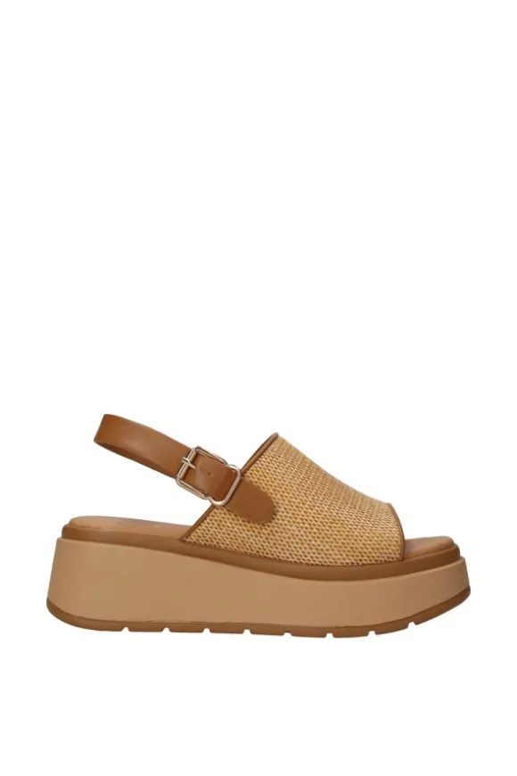 Yasmine Sandalo zeppa 48813 Camel
