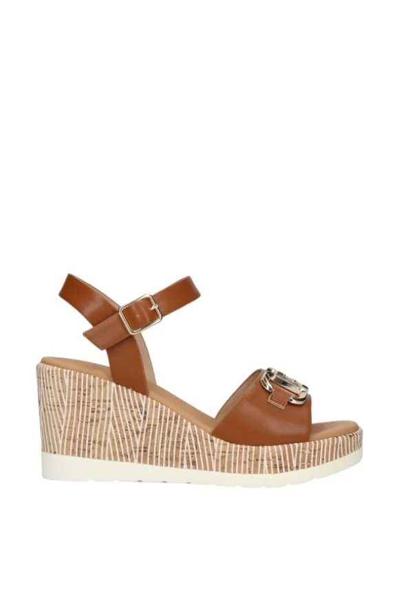 Yasmine Sandalo zeppa 48812 Camel