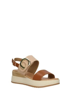 Yasmine Sandalo zeppa 48815 Camel
