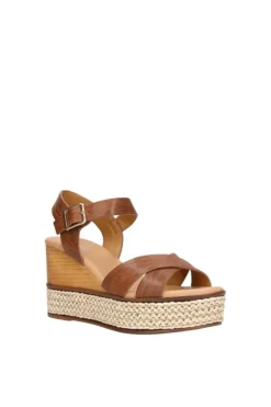 Yasmine Sandalo zeppa 48819 Camel