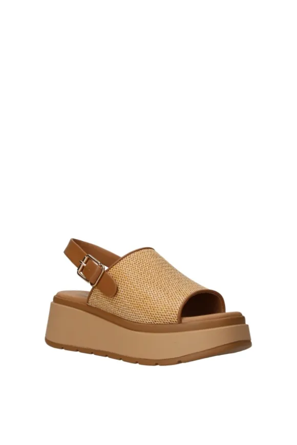 Yasmine Sandalo zeppa 48813 Camel