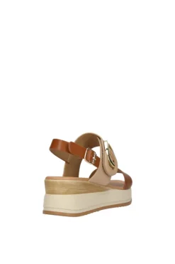 Yasmine Sandalo zeppa 48815 Camel