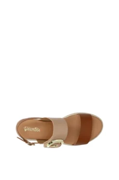 Yasmine Sandalo zeppa 48815 Camel