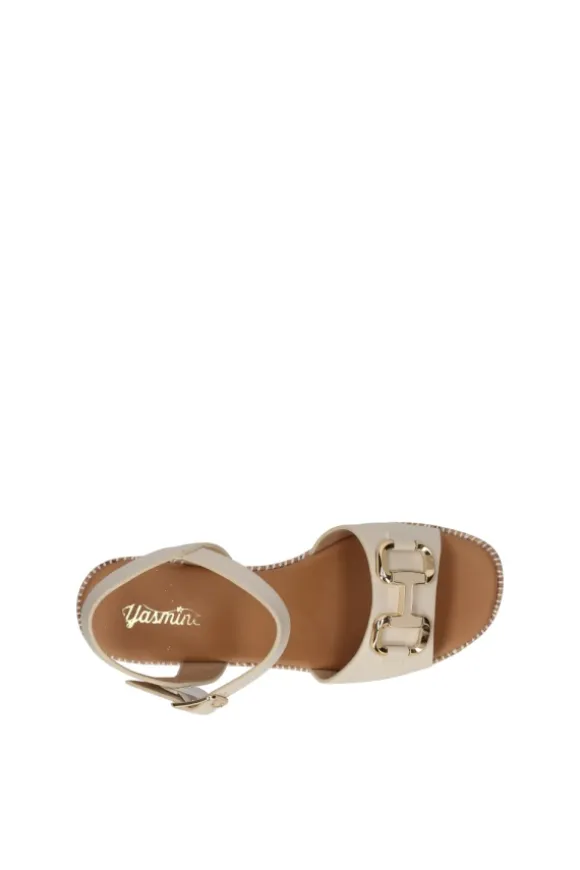 Yasmine Sandalo zeppa 48812 Off white