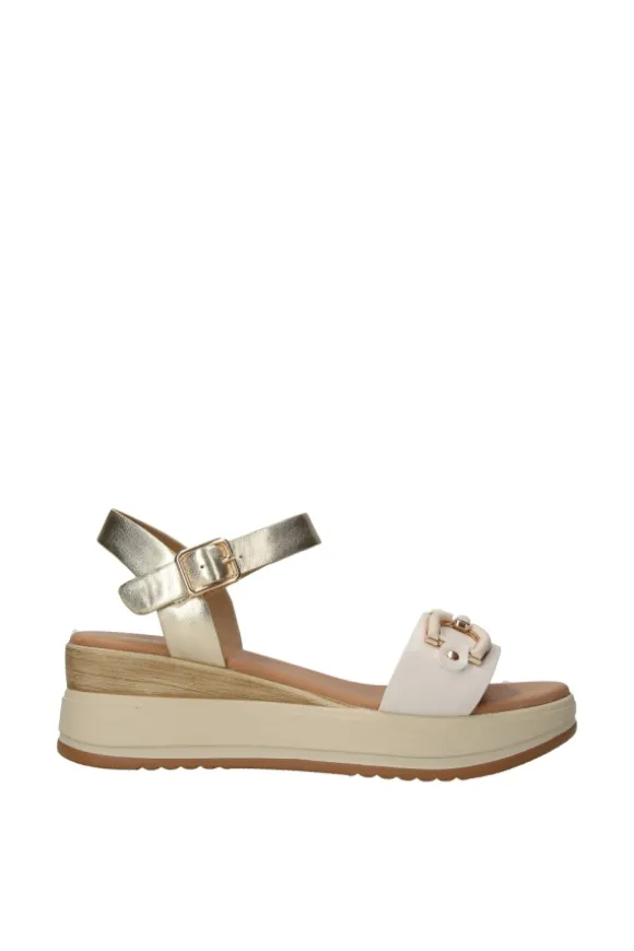 Yasmine Sandalo zeppa 48816 White