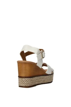 Yasmine Sandalo zeppa 48819 White