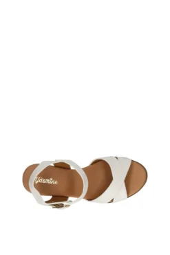 Yasmine Sandalo zeppa 48819 White