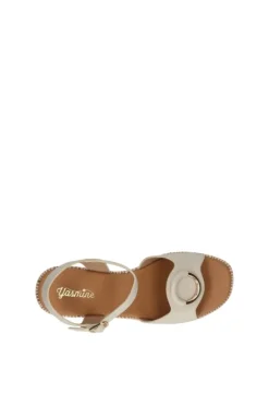Yasmine Sandalo zeppa 48811 White